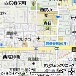 京都府京都市右京区西院春日町35周辺の地図