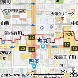 三井のリフォーム京都リフォームセンター周辺の地図