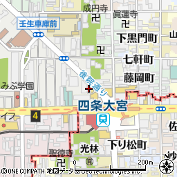 空とぶからあげ　四条大宮店周辺の地図