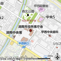 湖南市役所周辺の地図