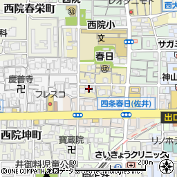 京都府京都市右京区西院春日町33周辺の地図