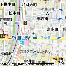 京都府京都市東山区廿一軒町周辺の地図