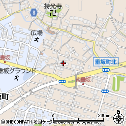 三重県四日市市垂坂町789周辺の地図