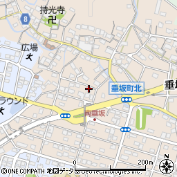 三重県四日市市垂坂町787周辺の地図
