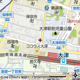滋賀県大津市御幸町1-1周辺の地図