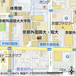 京都外国語短期大学周辺の地図