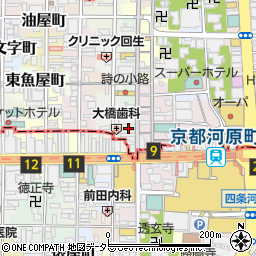 京都府京都市中京区東大文字町306周辺の地図