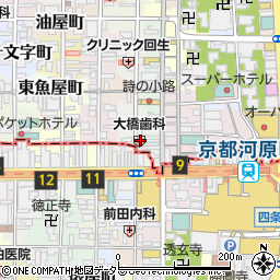 京都府京都市中京区大日町424周辺の地図