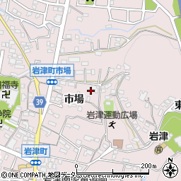 愛知県岡崎市岩津町市場61周辺の地図