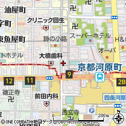 カフェ・ド・クリエ京都四条店周辺の地図