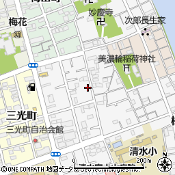 静岡県静岡市清水区八千代町周辺の地図