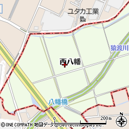 愛知県豊田市和会町西八幡周辺の地図