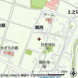愛知県豊田市広美町郷西周辺の地図