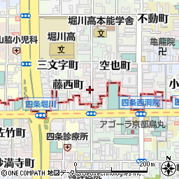 京都府京都市中京区藤本町552-2周辺の地図