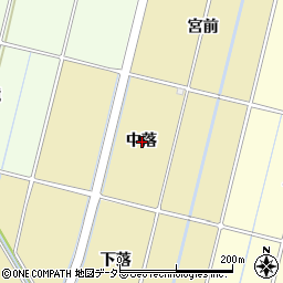 愛知県豊田市桝塚西町中落周辺の地図