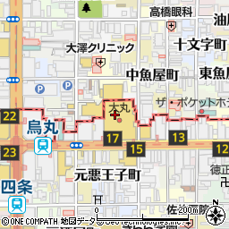 バリー大丸京都店周辺の地図