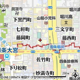 フルーツパーク阪急大宮駅駐車場周辺の地図