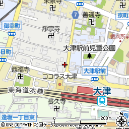 滋賀県大津市御幸町1-56周辺の地図