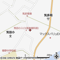 静岡県浜松市天竜区春野町気田515周辺の地図