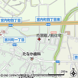 愛知県大府市吉川町1丁目102周辺の地図