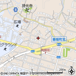 三重県四日市市垂坂町786周辺の地図