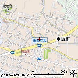 三重県四日市市垂坂町2105周辺の地図