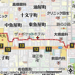 京都府京都市中京区西大文字町610-1周辺の地図