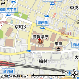 滋賀銀行県庁支店周辺の地図