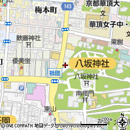 ファミリーマート京都祇園店周辺の地図