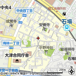 滋賀県大津市松本周辺の地図
