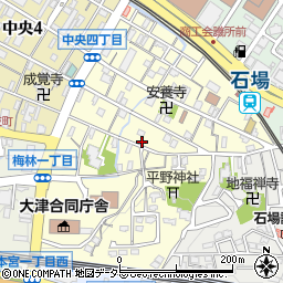 滋賀県大津市松本周辺の地図