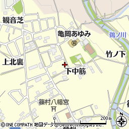 京都府亀岡市篠町篠下中筋37周辺の地図