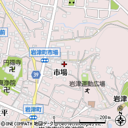 愛知県岡崎市岩津町市場66周辺の地図