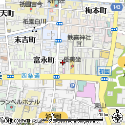 祇園承周辺の地図