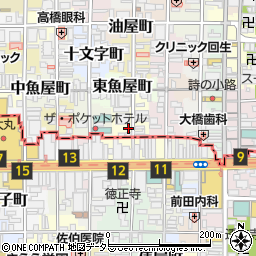 京都府京都市中京区西大文字町610周辺の地図