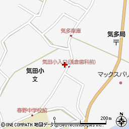 静岡県浜松市天竜区春野町気田599周辺の地図