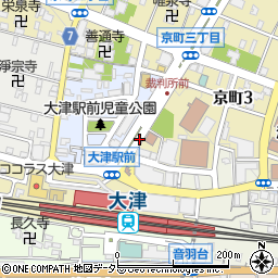 大津駅口周辺の地図