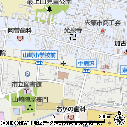 宍粟警察署山崎中央交番周辺の地図