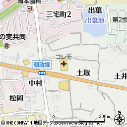 コレモ亀岡店周辺の地図