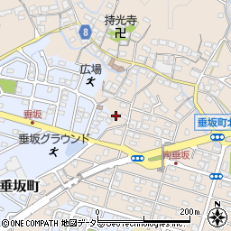 三重県四日市市垂坂町710周辺の地図
