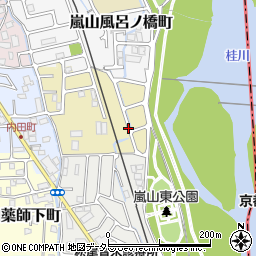 京都府京都市西京区嵐山森ノ前町周辺の地図