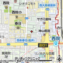 京都西院ボクシングジム周辺の地図