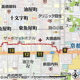 京都府京都市中京区桝屋町周辺の地図