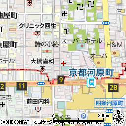 京極井和井周辺の地図