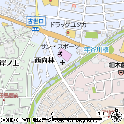 京都府亀岡市古世町西向林28周辺の地図