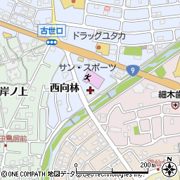 京都府亀岡市古世町西向林28周辺の地図