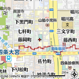 京都府京都市中京区松浦町周辺の地図