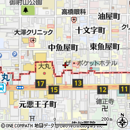 京料理 花咲 錦店周辺の地図