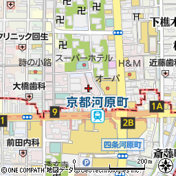 ナナコ・プラス　京都本店周辺の地図