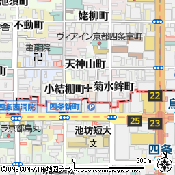 京町家個室 六白屋周辺の地図